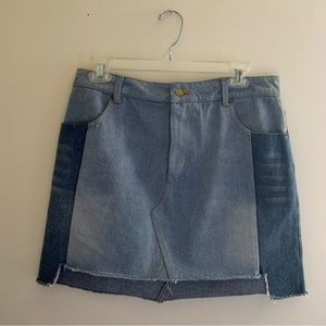 Vestique Denim mini skirt sz L